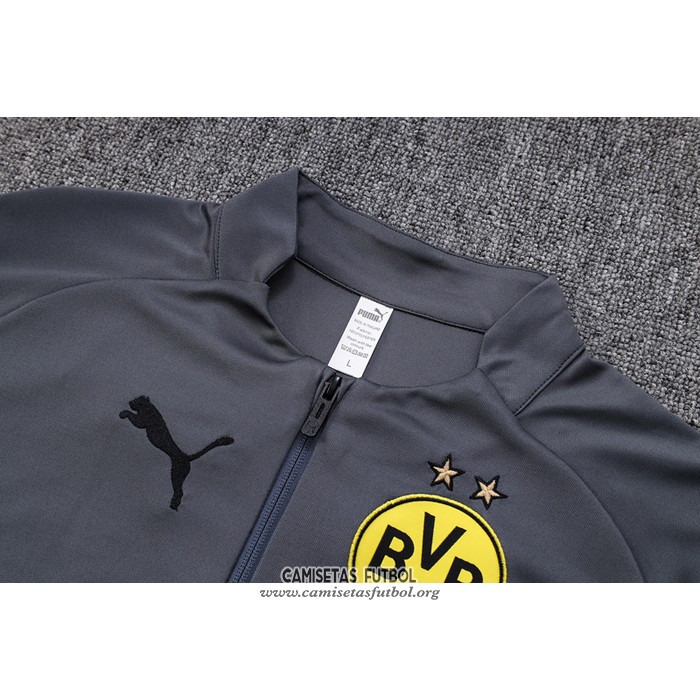 Chandal de Sudadera del Borussia Dortmund 2022/2023 Gris